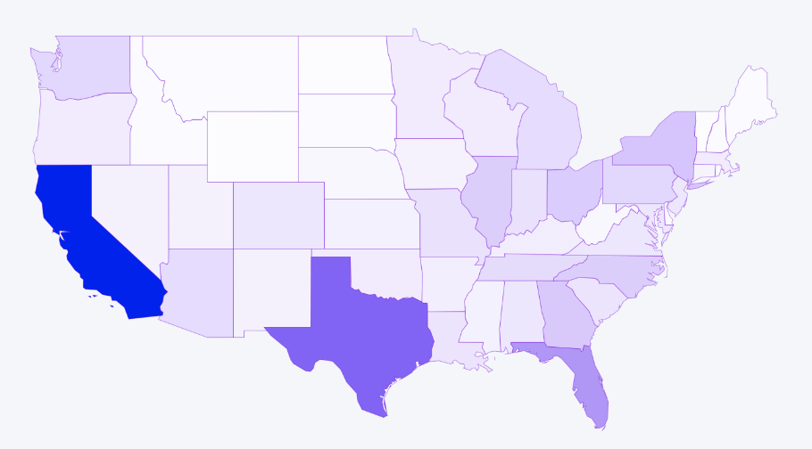 power bi map chart